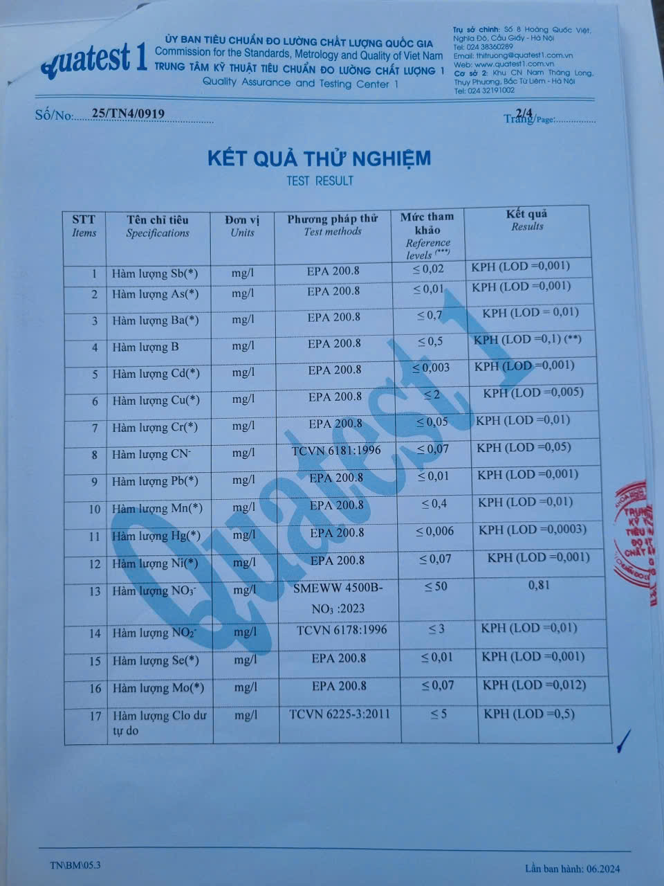 Test Result 2
