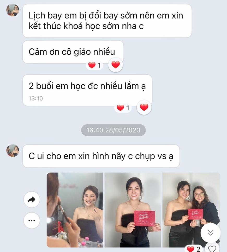 re view khóa học trang điểm cá nhân