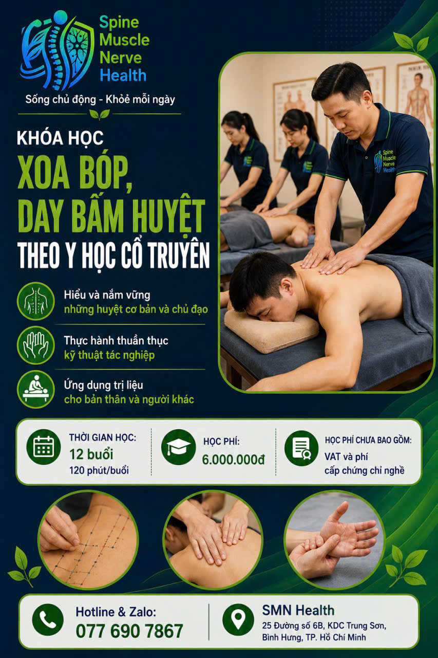 Khóa học xoa bóp bấm huyệt