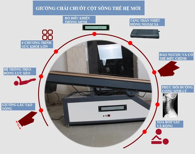 Tác dụng giường tác động cột sống